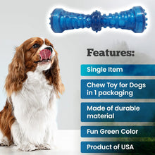 Bonita Pet Dog Chew Toy - for Aggressive Chewer Indestructible Interactive Boredom Training Promotes Dental Health & Clean Teeth Relieves Anxiety Stress Blue Stick