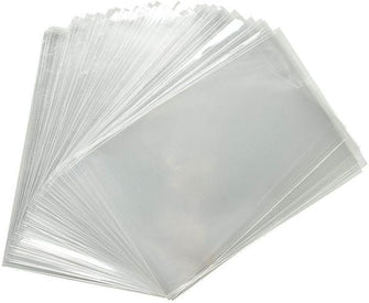 100 Pcs 9x20 Clear Cellophane Bags - 1.2 MIL Glossy Cello Bag For Gifts Food Soap Candles and Bakery Goods - By Priti Parti