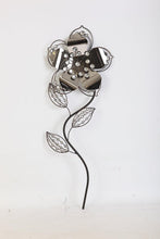 TWG Modern Wall Sculptures: Stem Flowers - Crystal Rose