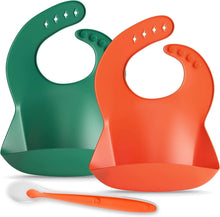 Satiety Silicone Bib with Food Catcher 2 Pack