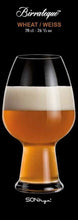 Luigi Bormioli Birrateque Craft Beer Glasses Wheat (Set of 2), 26.5 oz, Clear