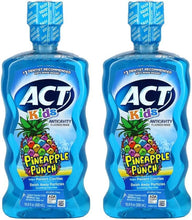 ACT Kids Anticavity Fluoride Rinse, Pineapple Punch, 16.9 Ounce (Pack of 2)