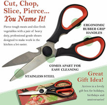 Kitchen Shears Scissors for Chicken, Meat Fish and Herb - Stainless Steel Blades