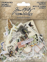 Tim Holtz Idea-ology EPHEMERA SNIPPETS ID FIELDNOTES, us:one size, Field Notes