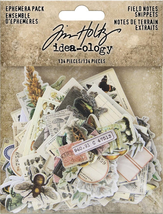 Tim Holtz Idea-ology EPHEMERA SNIPPETS ID FIELDNOTES, us:one size, Field Notes