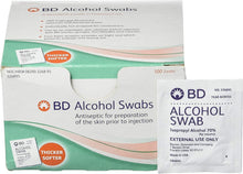 BD Alcohol Swabs 100 Each (Pack of 3)