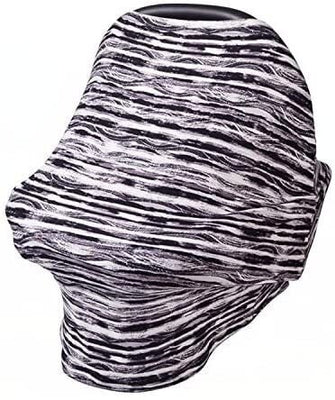 Kinsard Breastfeeding Nursing Cover, Baby Car Seat Covers, Multi Use For Shopping Cart, Stroller Canopy, High Chair, Infinity Scarf, Great Baby Shower Gift, With Matching Pouch (Stripes)