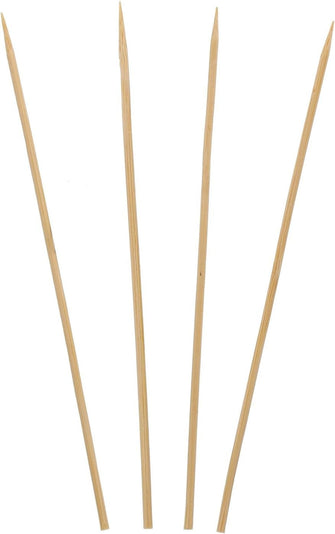 Royal 8 Inch Bamboo Skewers, Round, for Grilling Meat, Satays, and Skewered Vegetables, Package of 100