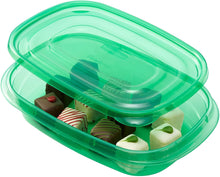 Rubbermaid TakeAlongs Food Storage Container Set, Spearmint Green, 4-Cup Value Pack of 6 (1890474)