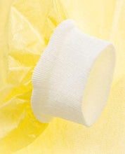 50 Pack AAMI Level 2 Isolation Gowns, Non-Woven, Splash Resistant with White Knitted Cuff, Yellow Size: L