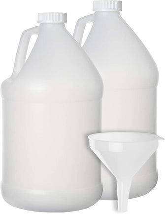 Dilabee- 1 Gallon Jug Plastic Bottle -Great for Storage ,2 Pack Empty Gallon Jugs with Caps- for Home and Commercial Use - Food Safe BPA Free