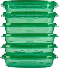 Rubbermaid TakeAlongs Food Storage Container Set, Spearmint Green, 4-Cup Value Pack of 6 (1890474)