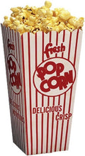 100 Pack Benchmark USA 41047 Popcorn Scoop Boxes - 1.25 Oz- 8.5 In. Tall