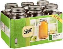 JARDEN HOME BRANDS 68100 Ball 6Pack 1/2Gallon Wide Mouth Jar (64 Oz)