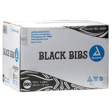 Black Tattoo Bibs - 17 3/4" x 12 7/8", 500/case