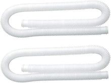 Intex 1.25" Diameter Easy to Install Accessory Pool Pump Replacement Hose - 59" Long for Intex Models 607 and 637, (2 Pack)