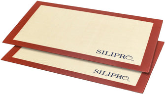 Silipro Non-stick Silicone Baking Mat Set 2pk – Easy to Clean + Dishwasher Safe – 16 5/8" x 11" Fits Half Size Sheet Pans