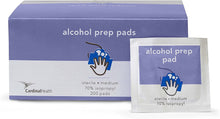 Cardinal Health Individually Packaged Alcohol Prep Pad - 9 x 4.5 cm , Medium (200 Count)