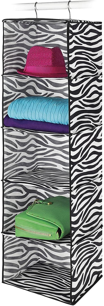 Whitmor Shelves, Hanging, Zebra Print