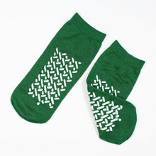 Dynarex Double Sided Slipper Socks M, Green 48/Cs