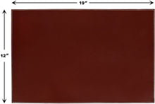Desk Pad Blotter Protector Comfortable with Velvet Bottom. Dark Brown (12 x 19)