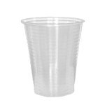100 7 oz Clear Plastic Drinking Cups, Disposable,
