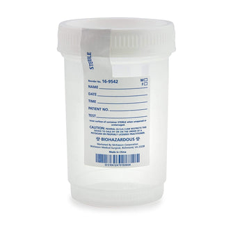 McKesson 16-9542 Specimen Container Polypropylene/Polyethylene Screw Cap 120 Ml (4 oz.) Sterile