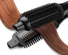 Perfecter Flat Iron Hair Straightener & Hot Round Brush - 2-in-1 Hair Straightening Brush with Digital Temperature Controls - Ionic Ceramic Hair Straightener Brush with Tourmaline Plates